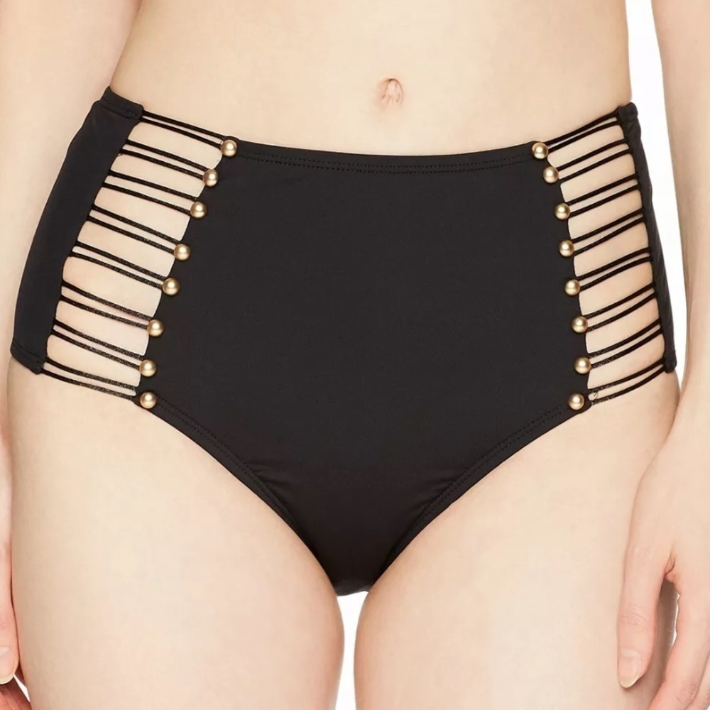 KENNETH Cole High Waist Hipster Bikini Swim Bottom